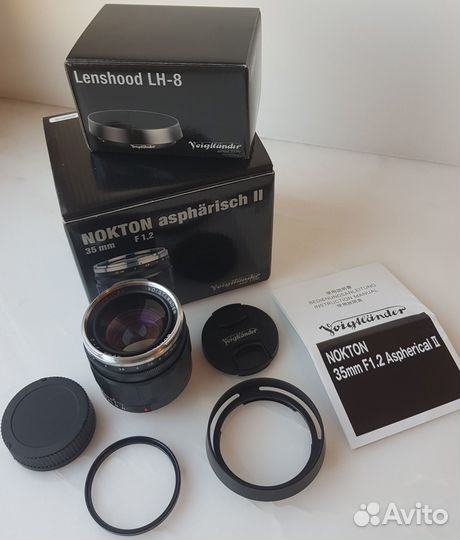 Voigtlander Nokton 35mm F 1,2 Aspheric. II Leica-M