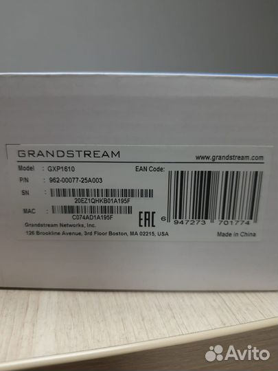 Телефон IP Grandstream GXP1610