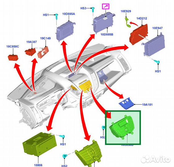 Магнитола Ford Transit 8 Спарка Rwd бортовой CVR5