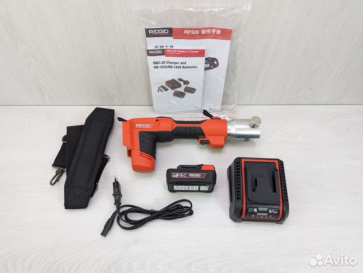 Пресс-пистолет ridgid RP 306 усилие обжима 32 kH