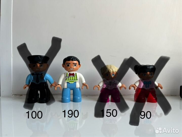 Lego duplo человечки 3 шт