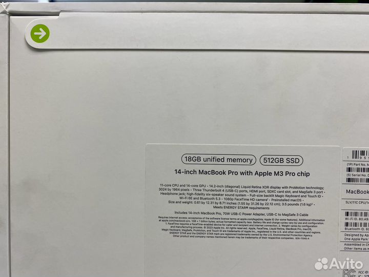 MacBook Pro 14 M3 Pro 18GB 512GB Silver