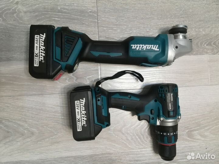 Набор makita 2 в 1 ушм + ударный шуруповерт