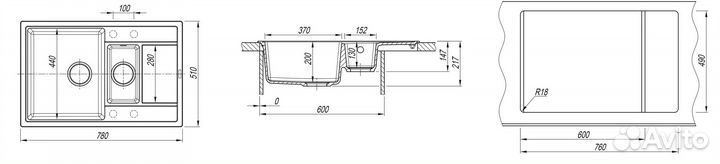 Florentina 20.250.D0780.105 Кухонная мо