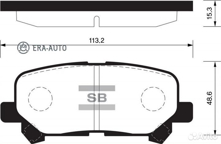 Sangsin brake SP1461 Колодки дисковые задние