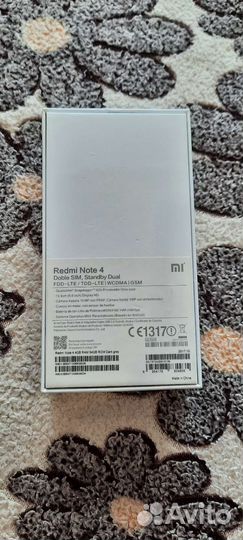 Коробка от Xiaomi Redmi Note 4
