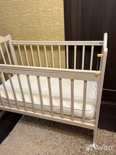 Детская кровать манеж с матрасом