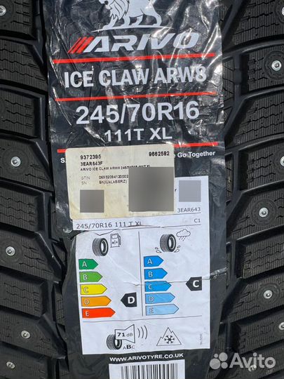 Arivo Ice Claw ARW8 245/70 R16