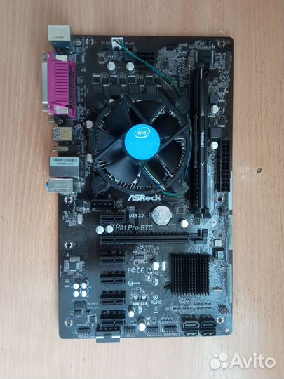 Комплект ASRock h81 pro BTC,Celeron G1840,DDR3 4Gb