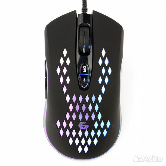 Мышь игровая Gembird MG-580, USB, чёрн, 3200DPI