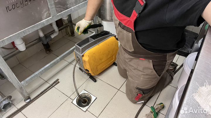 Прочиска канализации,устранить засор,засор