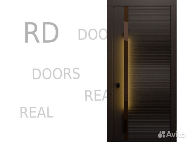 Дизайнерская входная дверь с подсветкой