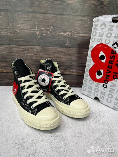 Кеды converse play comme des garcons женские