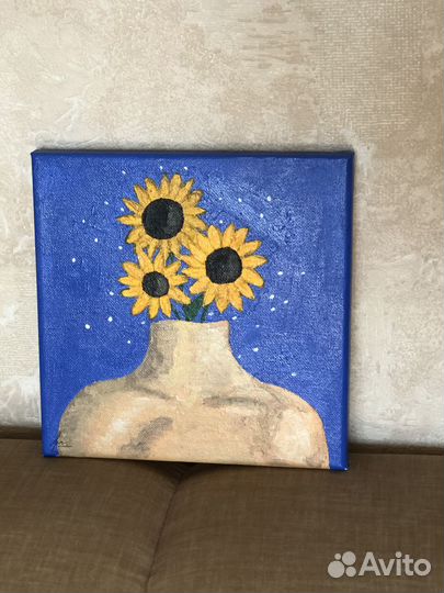 Картина акрилом на холсте