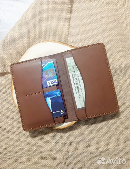 Обложка для документов из натуральной кожи