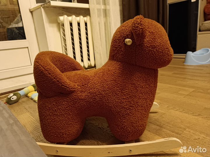 Качалка детская со спинкой для малышей