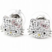 Серьги Swarovski Hello Kitty