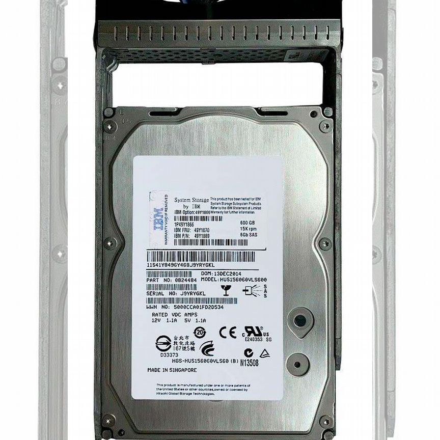 [49Y1869] Жесткий Диск Ibm 600gb Sas 3,5" Hdd 49y1869