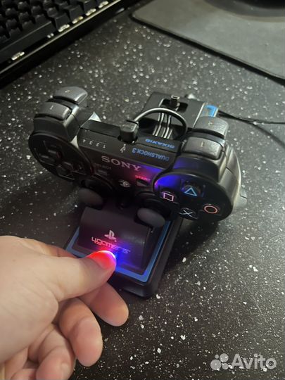 Оригинальный геймпад ps3. Зарядная станция