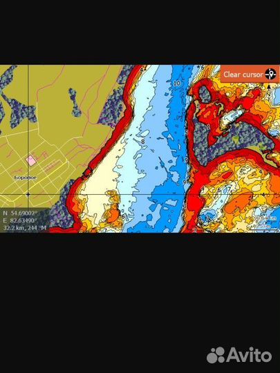 Карты глубин овх,Обь на эхолот Lowrance