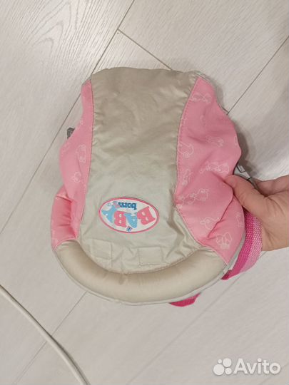 Рюкзак-переноска-кенгуру для куклы baby born