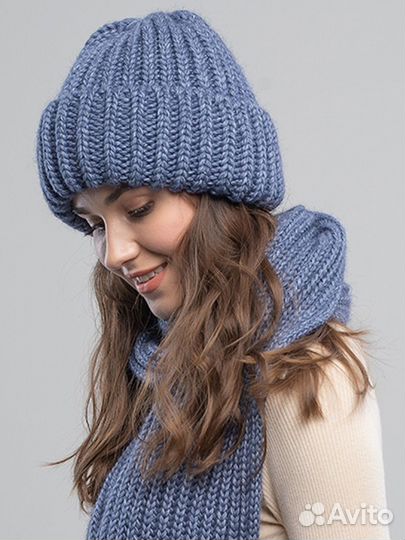 Комплект женский шапка и шарф