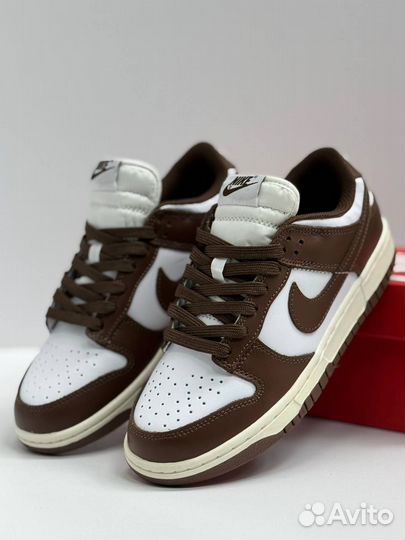 Кроссовки Nike dunk коричневые 7