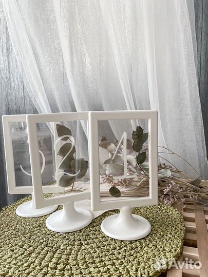 Нумерация для столов для декора (таблички на стол)