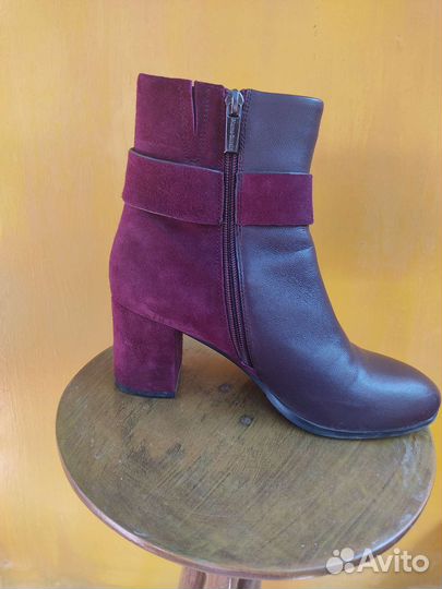 Ботильоны полусапожки натуральная кожа и замша