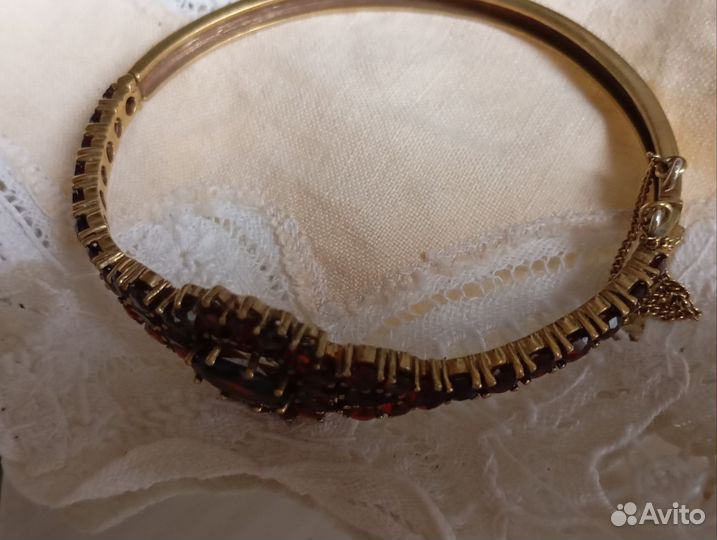 Старинный Браслет, богемские гранаты