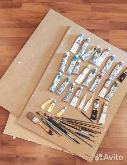 Планшет для рисования и краски