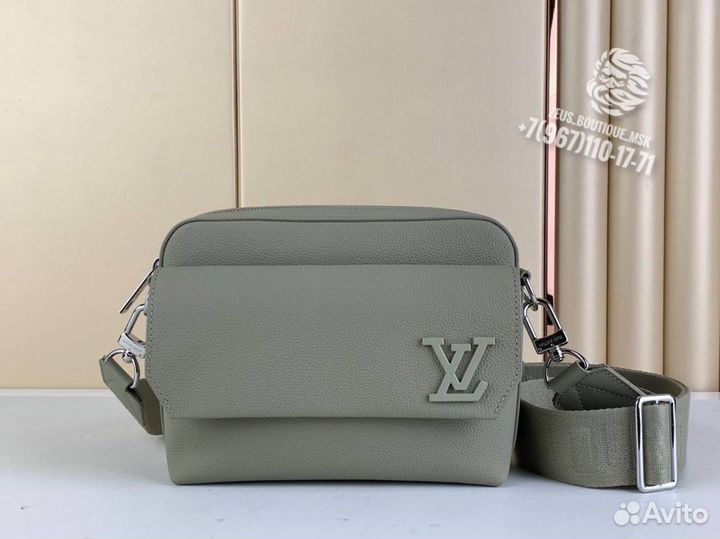Сумка мужская чернз плечо Louis Vuitton Fastline