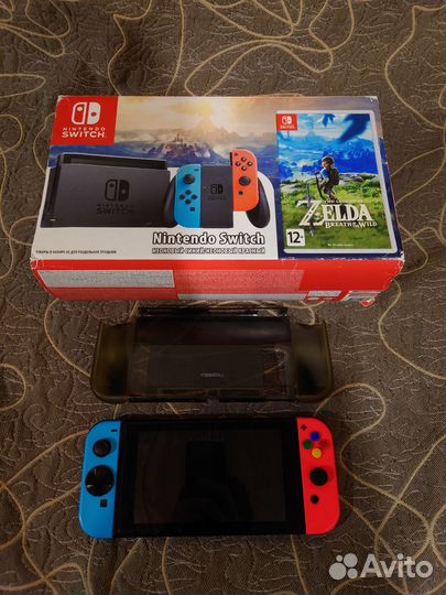 Nintendo switch rev1 прошитая 64гб