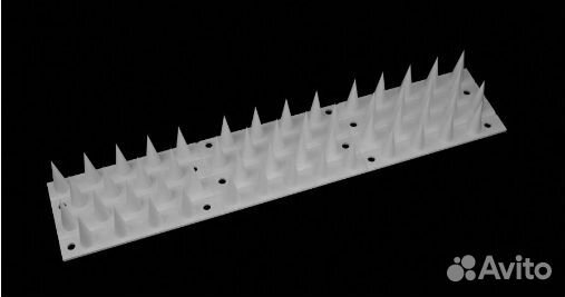 Противоприсадные шипы от птиц 300х60 мм, 10шт