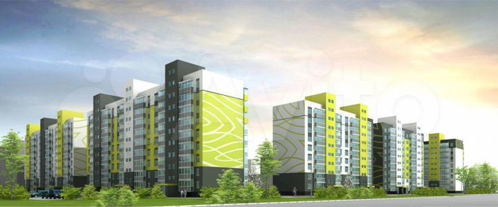 2-к. квартира, 66,3 м², 1/9 эт.