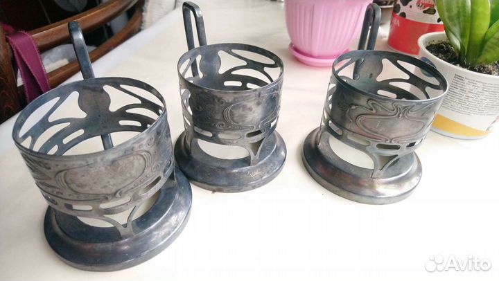 Подстаканник подарочный Киев, мельхиор мнц 15-20