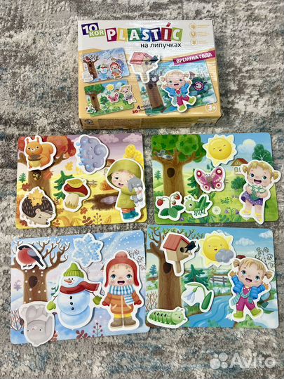 Развивающая игра на липучках