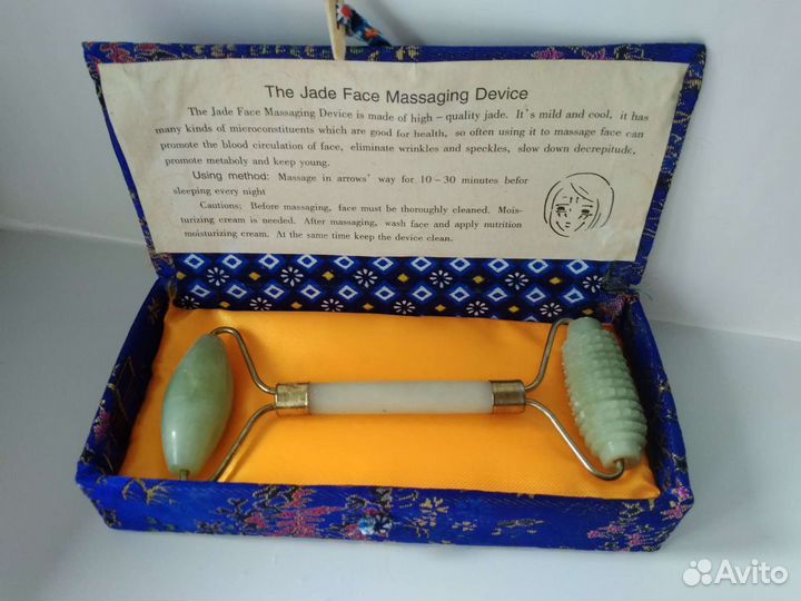 Новый ролик-массажер из нефрита или оникса