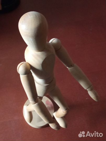 Манекен художественный деревянный человек 30 см