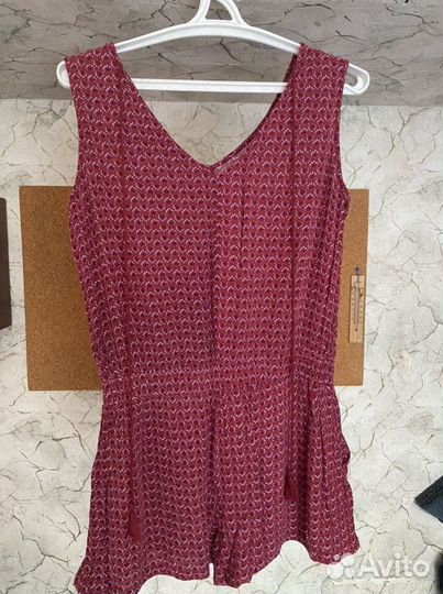 Женский летний комбинезон,бордовый,incity, 44-46р