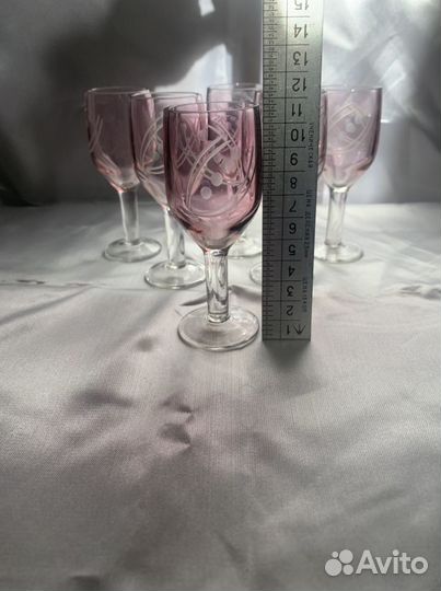 Рюмка фужер. Цветное стекло. СССР