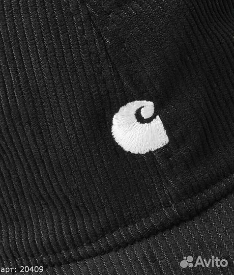 Кепка Carhartt вельвет Premium Чёрная