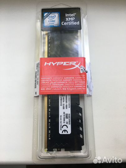 Оперативная память DDR4 32гб HyperX fury Black