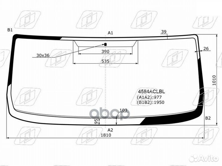 Стекло лобовое газ Газель next 12- / Газон next
