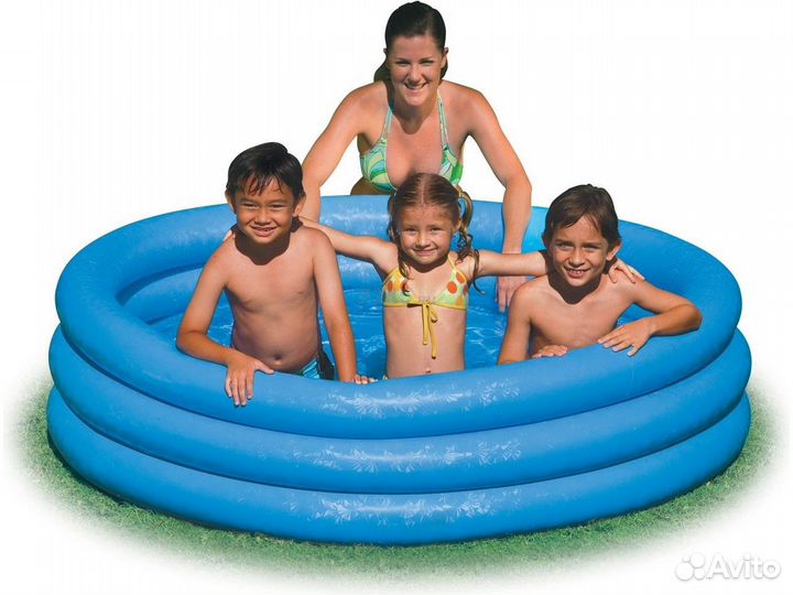 3-х Кольцевой бассейн 58426NP синий