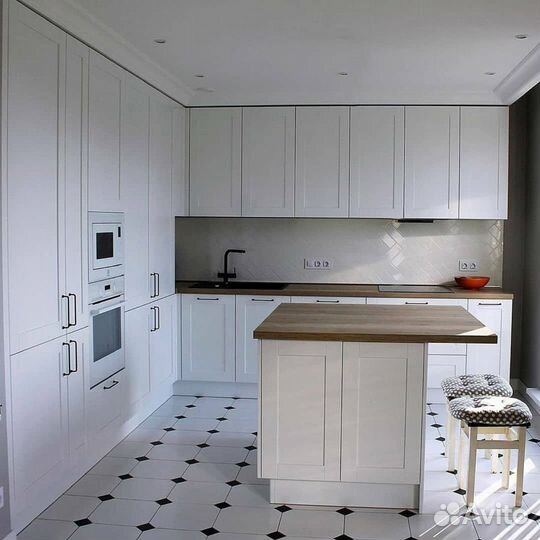 Прямая кухня на заказ. Фабрика в Мокроусе