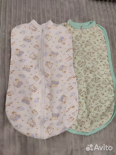 Пеленки кокон для новорожденных б/у, 2 шт