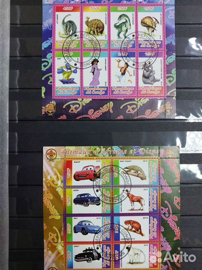 Марки Walt Disney полная серия 25 шт. Ком.24