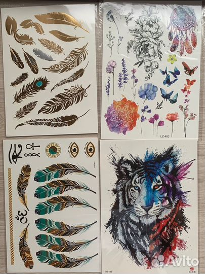 Переводные тату флэш набором