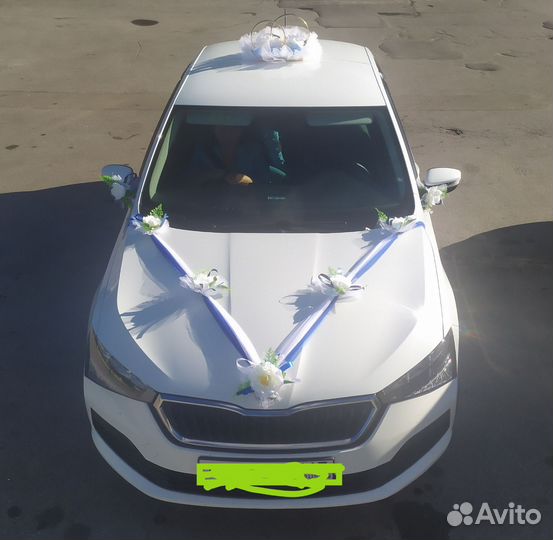 Свадебные украшения на машину кольца